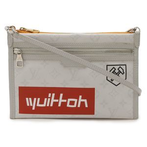 Louis Vuitton Monogram Flat Messenger Shoulder Bag 2WAY Clutch Bag Pouch M44640